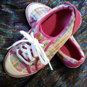 PINK PAID COACH TENNIS SHOES 7.5 B